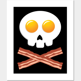 'Breakfast Crossbones' Skull Crossbones Halloween Posters and Art